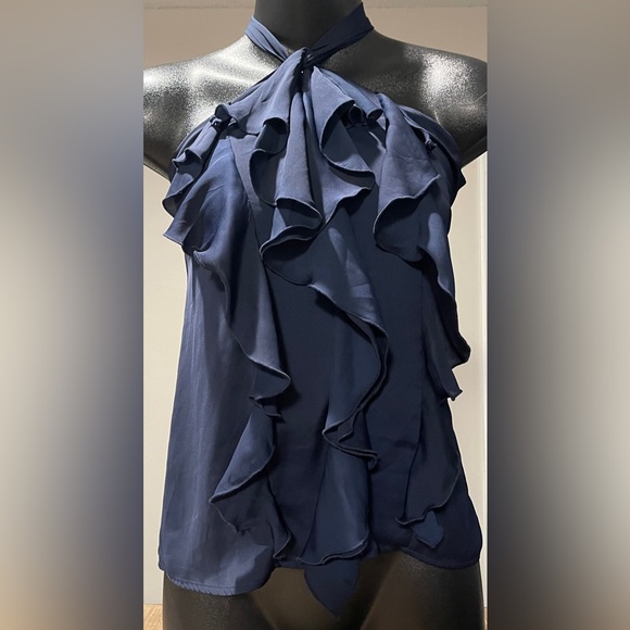 Sofia by Sofia Vergara Midnight Blue Blouse, Size XS - Picture 1 of 9